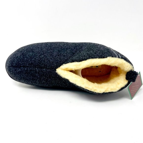 Tamarac by Slippers International Mens Dorm Charcoal Slip On Comfort Slippers - Picture 4 of 5